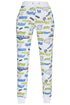 Sexy White Various Comic Logos Hero Style Pants